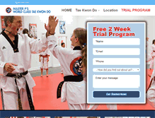 Tablet Screenshot of chestercountymartialarts.com